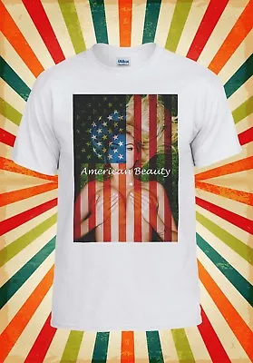 Sexy Girl American Flag Beauty Cool Men Women Vest Tank Top Unisex T Shirt 1503 • £9.95