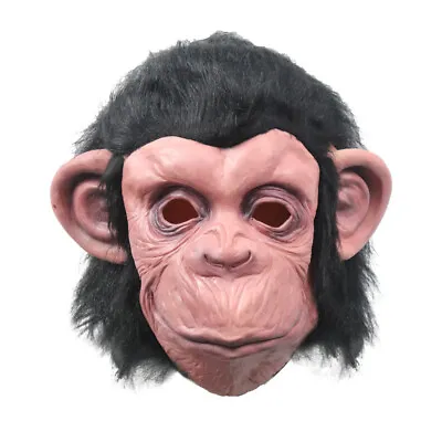 Masquerade Halloween Latex Scary Monkey Mask Carnival Party Cosplay Costume Prop • $27.99