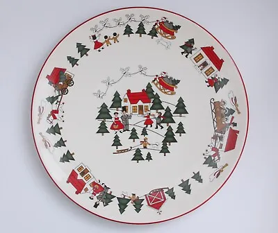 Mason's Christmas Village 12  Cake Plate Marsten Mandrajji England Excellent • $140