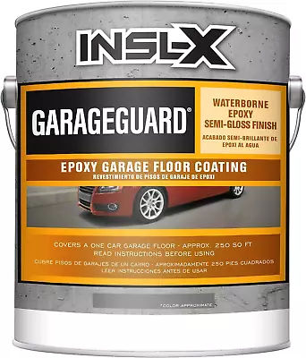 INSL-X EGG310S9A-1K Garage Guard Waterbased Epoxy Semi-Gloss Paint 1 Gallon Kit • $141.88