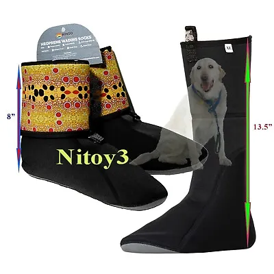 Wingo Outdoors Neoprene Wading Socks - Men XL(shoe Size): 12-13 • $26.05