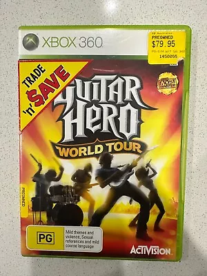 Guitar Hero World Tour Xbox 360 Game + Manual CIB PAL Aus + FREE POST • $9.45