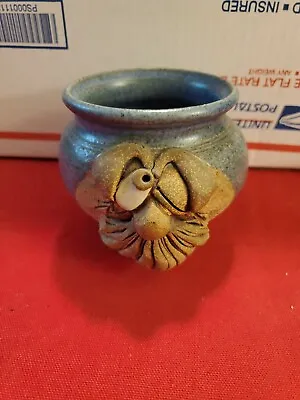 Mahon Stoneware Pottery Mug One Eye Shut One Eye Open Man Slightly Chipped #A11 • $17.95