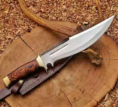 Custom Handmade Movie Replica Hunting Knife With Leather Sheath • $115.99