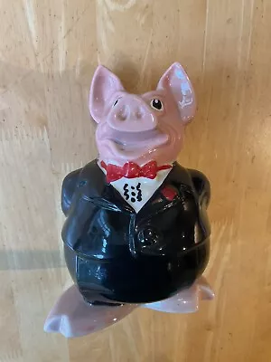 Vintage Wade NatWest Pig / Piggy Bank Money Box 1980s Sir Nathaniel With Stopper • £10