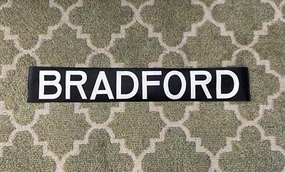 Rare Vintage London Country Bus Destination Blind “BRADFORD” • £15