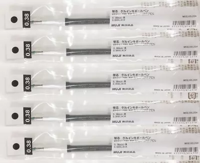 New Muji Gel Ink Ballpoint Pen Refills 3Colors 0.38mm/0.5mm Muji Gel Ink Refills • $5.88