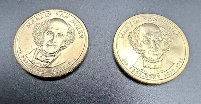 2008 P & D Martin Van Buren Presidential Dollar BU 2 Coins FREE SHIPPING! • $5.99