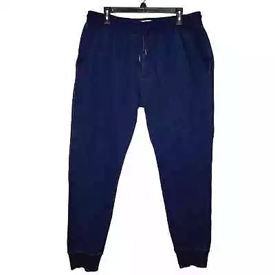 Taylor Stitch Men's The Apres Pants Size XL Denim Jogger Indigo Blue Lounge • $79.99