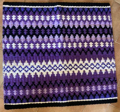 $75 • Buy Western Show Blanket Pad By Mayatex Purple White And Black