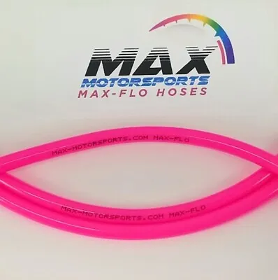 6’ X 1/8” (3.2mm) ID X 1/4” OD NEON PINK FUEL LINE GAS TUBE SMALL CARB VENT HOSE • $12.95