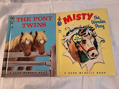 The Pony Twins & Misty The Wonder Pony - Tip-Top Elf Books - Lot Of 2 - • $20