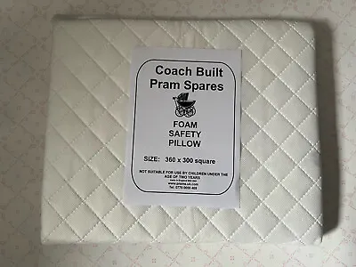 Pram Pillow - Coach Built Prams Silver Cross Kensington Balmoral 30x36cm Deluxe • £14.99