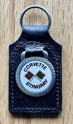 Vintage Corvette Sting Ray Leather Key Chain/ Key Ring/ Key Fob- Nice! • $19.99
