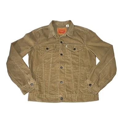 $54.53 • Buy Levi’s Corduroy Jacket Mens M Medium Regular Beige Trucker Type III 3