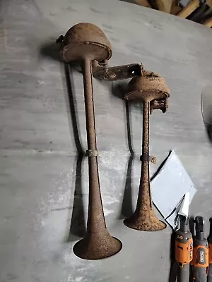 1948 To 1952 Ford Truck Dual Horns Untested F1 F2 F3 F4 F5 F6 • $165