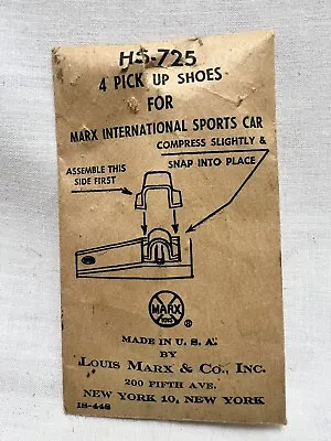 Old Marx Toys Marx  International Sports Slot Car Pick Up Shoes In Packaging • $19.99