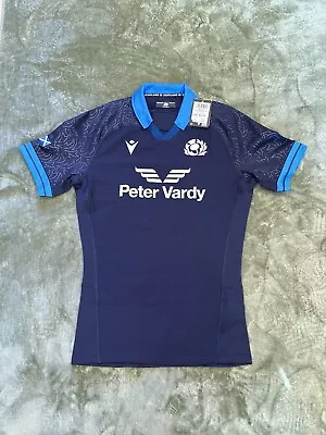 Scotland Home 22-23 Pro/Test Fit Rugby Shirt Macron Size 2XL Brand New With Tag • £49.95