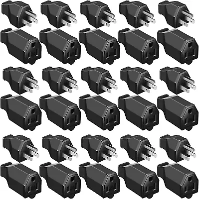 30 Pcs Extension Cord Replacement Ends Male And Female Heavy Duty 3 Prong Plug R • $39.09