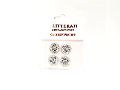 Glitterati Craft Accessories Glitter Motifs - Pack Of 4 • £1