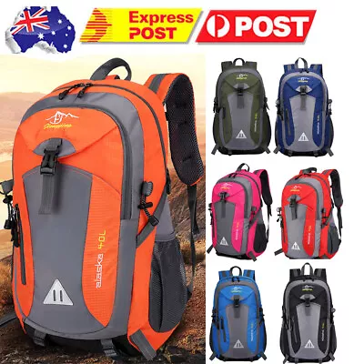 40L High Volume Waterproof Hiking Camping Bag Travel Backpack Outdoor Rucksack • $22.95