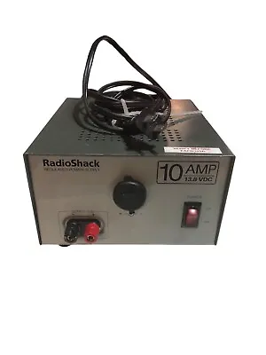 RADIO SHACK 22-506 10AMP 13.8 VDC Regulated Power Supply Ham Radio **TESTED • $59.99