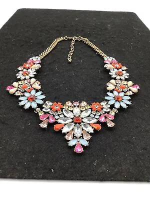 $9.99 • Buy Joan Rivers Multicolored Floral Necklace 18 Inches
