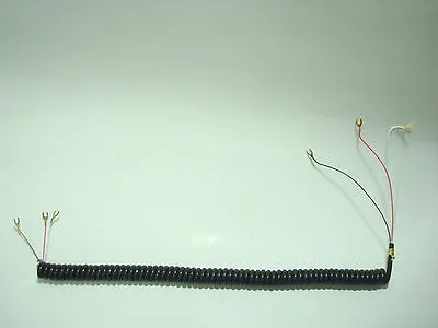 Antique Telephone Black Coil Handset Cord 302 AE 40   3 Conductor • $18.29