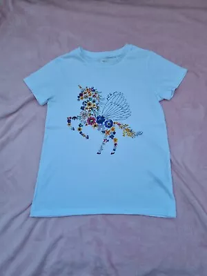 Girls Unicorn Top- Worn Once- Size 10 Years • £5