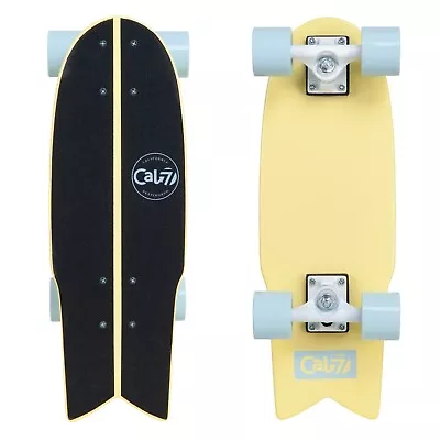 Cal 7 Fishtail Deck 22-inch Mini Cruiser Skateboard (Bumblebee) • $49.99