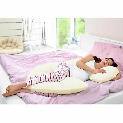 $29.95 • Buy C Shape Total Body Pillow Pregnancy Maternity Comfort Support Cushion Sleep