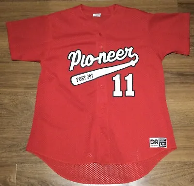 Vintage 80’s Don Alleson Pioneer Ohio American Legion Softball Jersey Mens Large • $22