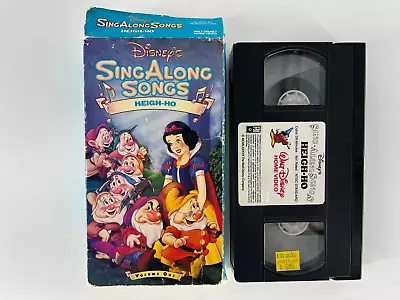 Disney Sing Along Songs VHS - Snow White: Heigh-Ho Volume One • $8.10