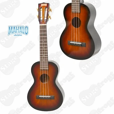$87 • Buy Mahalo Mj2 Concert Ukulele Java Series Sunburst W/ Aquila Strings And Carry Bag