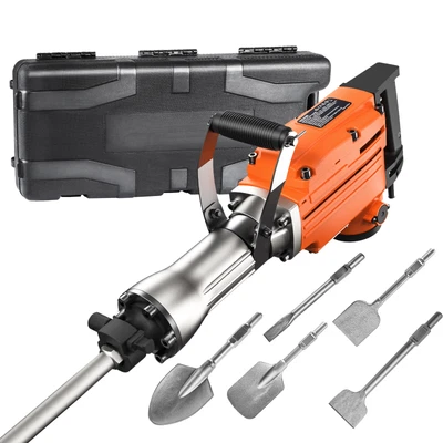 $239.99 • Buy VEVOR Demolition Jack Hammer Concrete Breaker 2200W Electric Hammer 6 Chisel Bit