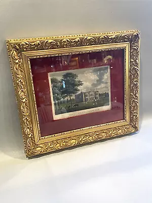 Antique Late 18th  C. Hand Colored W. Watts English Engraving Hatfield Hall • $195