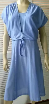 KENWALL Vintage Ladies Size 20.5 Dress Plus Shrug 2 Piece Day House Retro   • $28.50