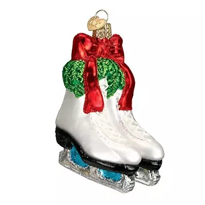 Old World Christmas Holiday Skates Glass Ornament FREE BOX 44052 New • $17.79