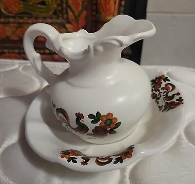 Vintage McCoy Mini Rooster Pitcher & Basin Bowl -LR4 • $17