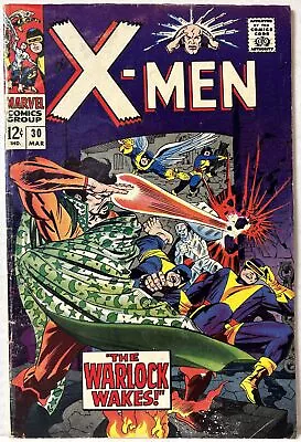 Marvel 1967 X-Men #30 - The Warlock Wakes!  Jack Kirby Cover. GD-VG • £24.32