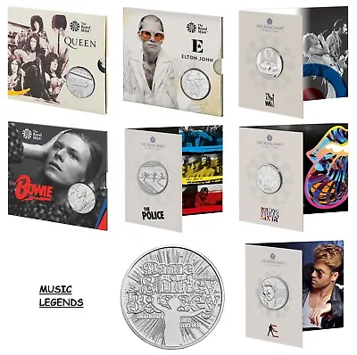 2020-2024 Music Legends £5 Coin Five Pound Queen Elton John David Bowie The Who • £18.95