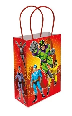 £1.99 • Buy Superhero Party Paper Treat Loot Gift Bag Super Hero -  Birthday Goody Bags