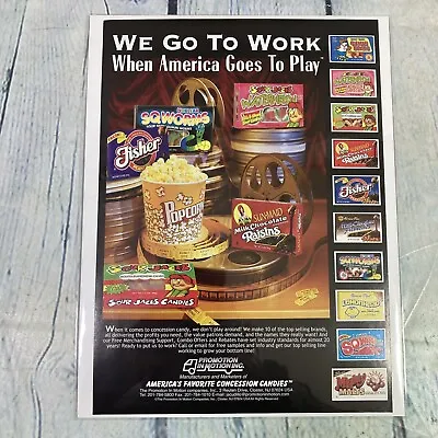 Vintage 2004 Print Ad Movie Concession Candy Cinema Magazine Advertisement • $10.49