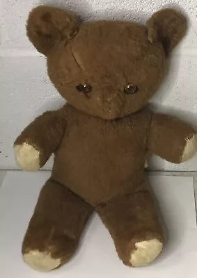 Vintage Knickerbocker Teddy Kuddles Teddy Bear USA 13” Well Loved TLC Stuffed • $17.95