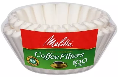 Melitta 62993 Basket Coffee Filter Cup Paper White 100 COUNT • $6.29