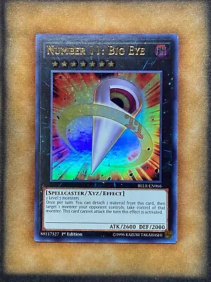 Yugioh Number 11: Big Eye BLLR-EN066 Ultra Rare 1st Ed NM • $6.19