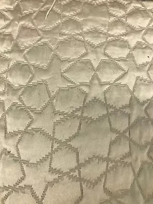 MARGE CARSON ABSTRACT MODERN QUILTED SILK PEARL Fabric 8Y AVAIL $339/YD STARS! • $240