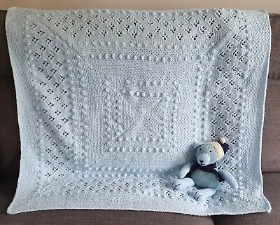 ***Hand Crochet Baby Christening Shawl Blanket*** • £14.99