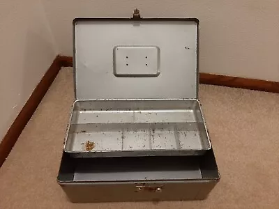 Vintage Swanco Jamestown NY USA Steel Cash Box W/ Removable Cash Coin Drawer • $19.99