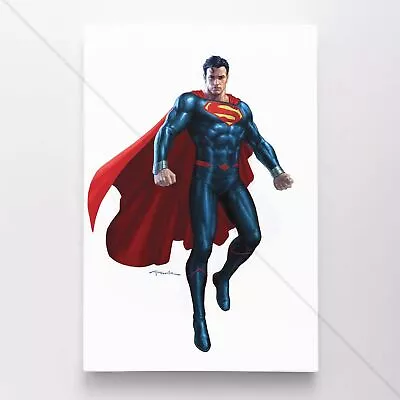 $54.95 • Buy Superman Poster Canvas DC Comic Book Cover Justice League Art Print #4383